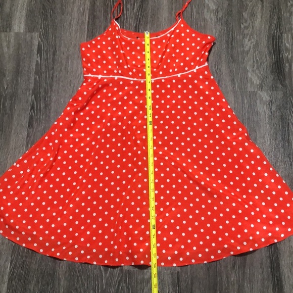 Forever 21 Orange Polka Dot Dress - Picture 8 of 9